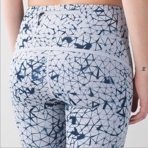 LULULEMON Blue and Gray crop leggings